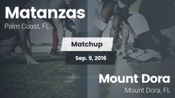 Matchup: Matanzas  vs. Mount Dora  2016