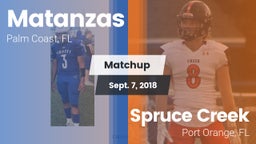 Matchup: Matanzas  vs. Spruce Creek  2018