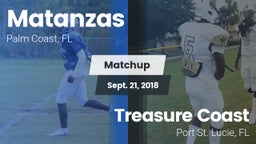 Matchup: Matanzas  vs. Treasure Coast  2018