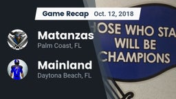 Recap: Matanzas  vs. Mainland  2018