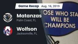 Recap: Matanzas  vs. Wolfson  2019