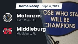 Recap: Matanzas  vs. Middleburg  2019