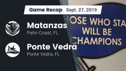 Recap: Matanzas  vs. Ponte Vedra  2019