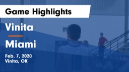 Vinita  vs Miami  Game Highlights - Feb. 7, 2020