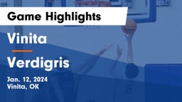 Vinita  vs Verdigris  Game Highlights - Jan. 12, 2024