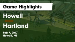 Howell  vs Hartland Game Highlights - Feb 7, 2017