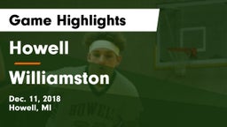 Howell vs Williamston  Game Highlights - Dec. 11, 2018