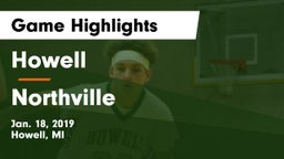Howell vs Northville  Game Highlights - Jan. 18, 2019