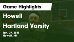 Howell vs Hartland Varsity Game Highlights - Jan. 29, 2019