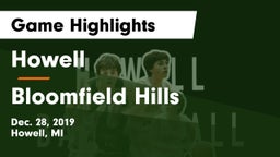 Howell vs Bloomfield Hills  Game Highlights - Dec. 28, 2019