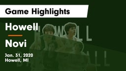 Howell vs Novi  Game Highlights - Jan. 31, 2020