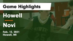 Howell vs Novi  Game Highlights - Feb. 12, 2021