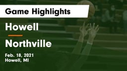 Howell vs Northville  Game Highlights - Feb. 18, 2021