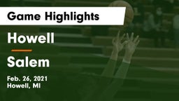 Howell vs Salem  Game Highlights - Feb. 26, 2021
