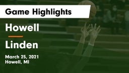 Howell vs Linden  Game Highlights - March 25, 2021