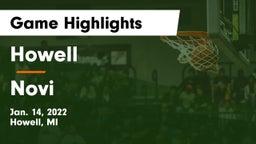 Howell  vs Novi  Game Highlights - Jan. 14, 2022