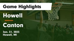 Howell  vs Canton  Game Highlights - Jan. 31, 2023