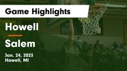 Howell  vs Salem  Game Highlights - Jan. 24, 2023