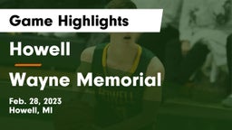 Howell  vs Wayne Memorial  Game Highlights - Feb. 28, 2023