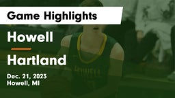 Howell  vs Hartland  Game Highlights - Dec. 21, 2023