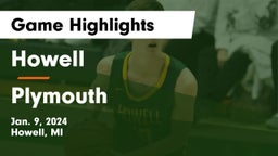 Howell  vs Plymouth  Game Highlights - Jan. 9, 2024