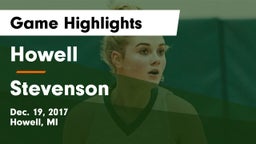 Howell vs Stevenson  Game Highlights - Dec. 19, 2017