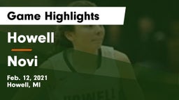 Howell vs Novi  Game Highlights - Feb. 12, 2021