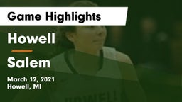 Howell vs Salem  Game Highlights - March 12, 2021