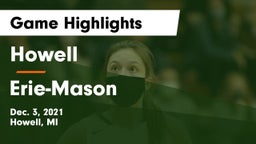 Howell vs Erie-Mason  Game Highlights - Dec. 3, 2021