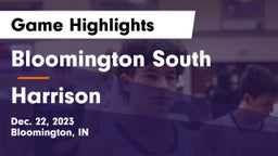 Bloomington South  vs Harrison  Game Highlights - Dec. 22, 2023