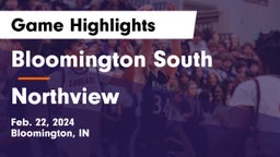 Bloomington South  vs Northview  Game Highlights - Feb. 22, 2024