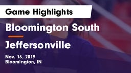 Bloomington South  vs Jeffersonville  Game Highlights - Nov. 16, 2019