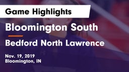 Bloomington South  vs Bedford North Lawrence  Game Highlights - Nov. 19, 2019