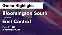 Bloomington South  vs East Central  Game Highlights - Feb. 7, 2020