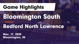Bloomington South  vs Bedford North Lawrence  Game Highlights - Nov. 17, 2020
