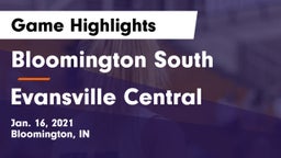 Bloomington South  vs Evansville Central  Game Highlights - Jan. 16, 2021