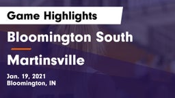 Bloomington South  vs Martinsville  Game Highlights - Jan. 19, 2021