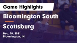 Bloomington South  vs Scottsburg  Game Highlights - Dec. 28, 2021