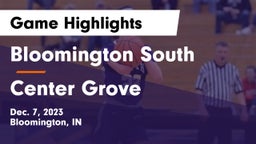 Bloomington South  vs Center Grove  Game Highlights - Dec. 7, 2023
