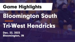 Bloomington South  vs Tri-West Hendricks  Game Highlights - Dec. 22, 2023