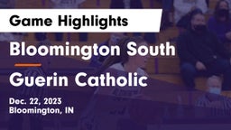 Bloomington South  vs Guerin Catholic  Game Highlights - Dec. 22, 2023