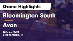 Bloomington South  vs Avon  Game Highlights - Jan. 23, 2024