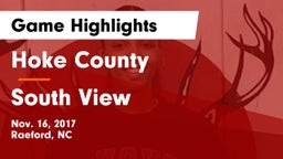 Hoke County  vs South View  Game Highlights - Nov. 16, 2017