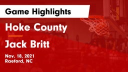 Hoke County  vs Jack Britt  Game Highlights - Nov. 18, 2021
