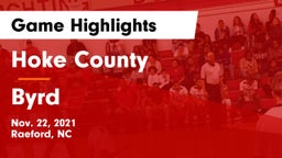 Hoke County  vs Byrd  Game Highlights - Nov. 22, 2021
