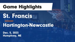 St. Francis  vs Hartington-Newcastle  Game Highlights - Dec. 5, 2023