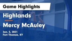 Highlands  vs Mercy McAuley Game Highlights - Jan. 5, 2021