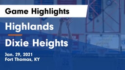 Highlands  vs Dixie Heights  Game Highlights - Jan. 29, 2021