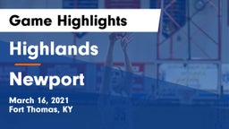 Highlands  vs Newport Game Highlights - March 16, 2021