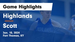 Highlands  vs Scott  Game Highlights - Jan. 10, 2024